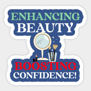 Beauty bloggers enhance beauty and confidence Sticker